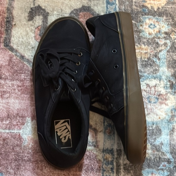 VANS Era gumsole black canvas men’s skate shoes lace up Sz 7 1/2 - Picture 4 of 12